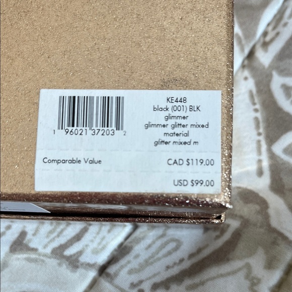 Kate Spade Black Sparkle Card Holder - Picture 2 of 4